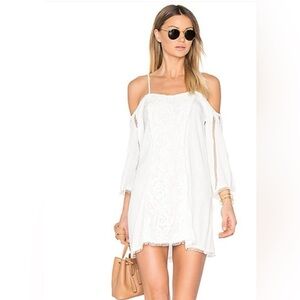 NWT L*Space Oracle White Lace Cold Shoulder Swim Wear Cover Up